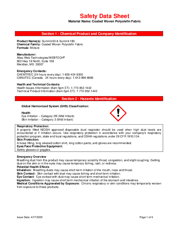Safety Data Sheet